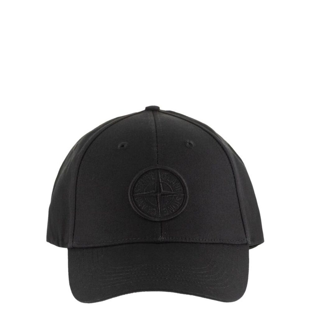 Stone Island Men Cap With Embroidered Compass Logo